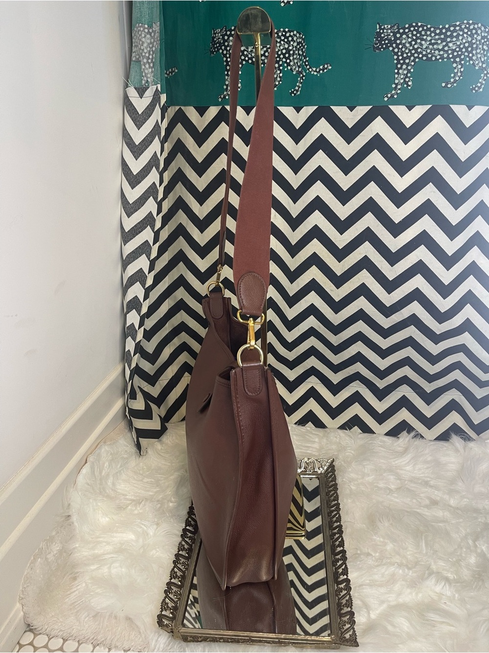 Hermès Vintage Evelyne I, 29 PM Crossbody Bag Rouge H Ardennes Leather 1988, GHW - Picture 4 of 16